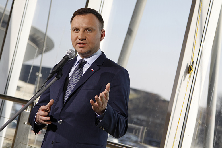 The President of the Republic of Poland - Andrzej Duda - in Katowice